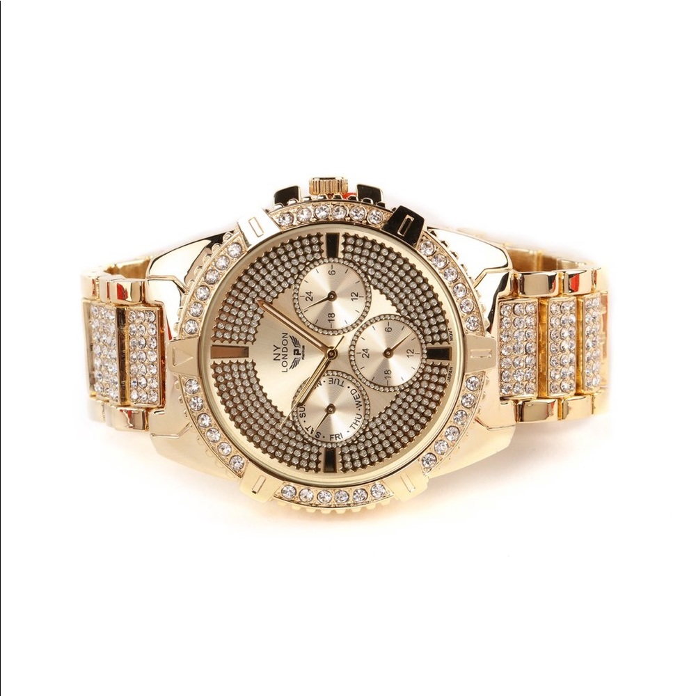 NY Pave Watch - Gold - Unisex